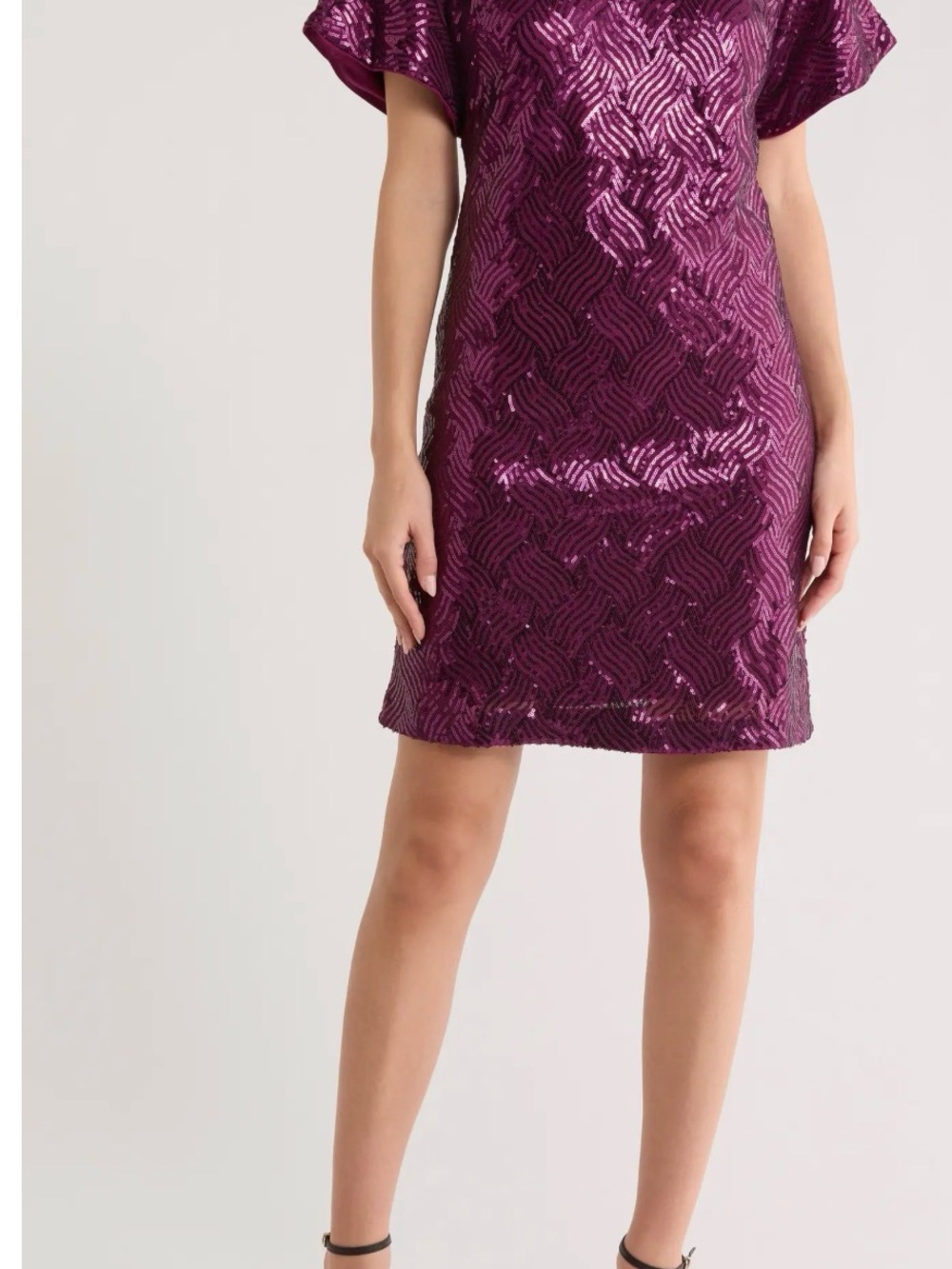 Vince Camuto Purple Sequin Mini Skirt